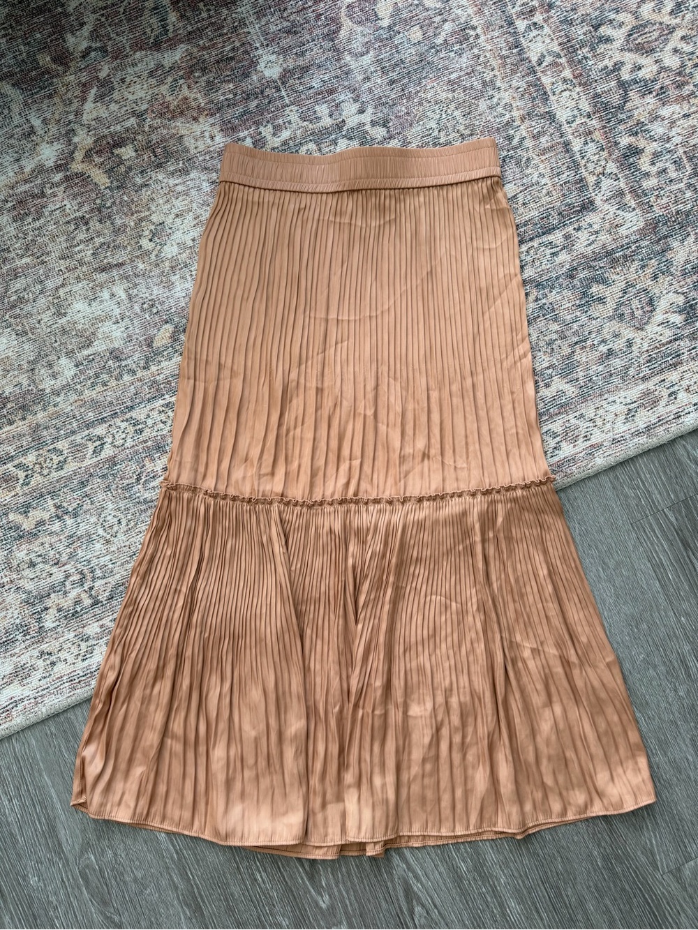 Rachel Zoe Pleated Midi Skirt